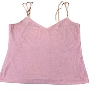 Pajamagram Velour Pajama Cami Pink Medium